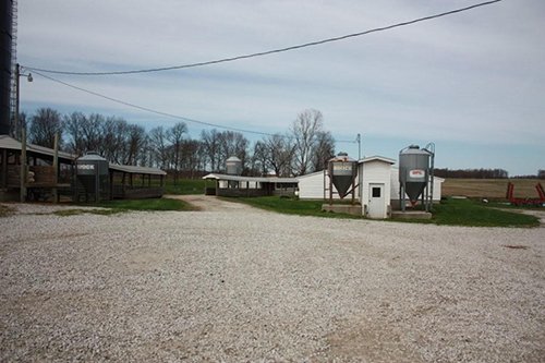 Tract 1 - REAL ESTATE AUCTION, 60 +/- Acres offered in 3 Tracts Swine Operation